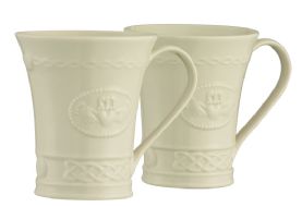 Belleek Living Claddagh Mugs set of 2